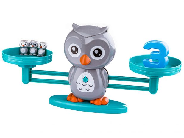 Gra Nauka Liczenia - Równoważnia Waga Szalkowa Sówka Sowa - Owl Balance Przecena 1