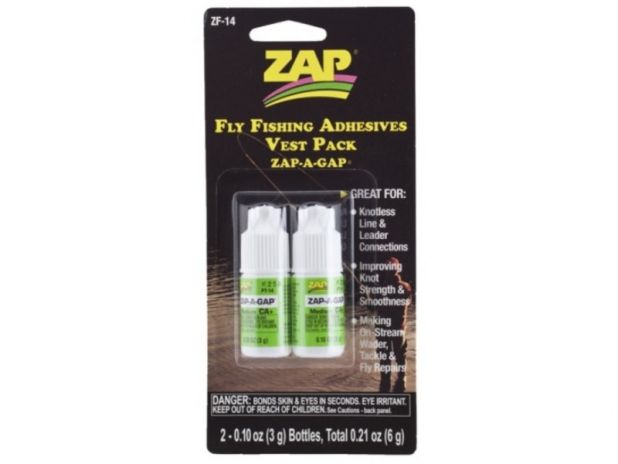 Klej CA średni - ZAP-A-GAP Vest Pack Fly Fishing Adhesives (2 x 3g) - ZAP