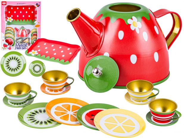 Zestaw Kawowy, do Parzenia Herbaty Kawy Czajnik Filiżanki + Akcesoria 16 el.