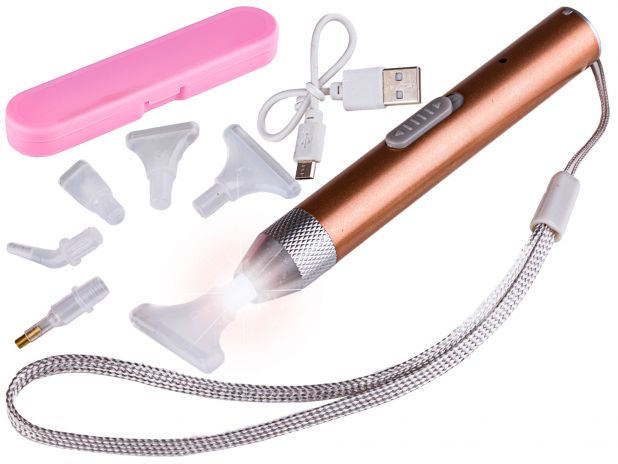Podświetlany Długopis + Końcówki + Ładowarka USB, Akcesoria Do Diamond Painting, Haft Diamentowy