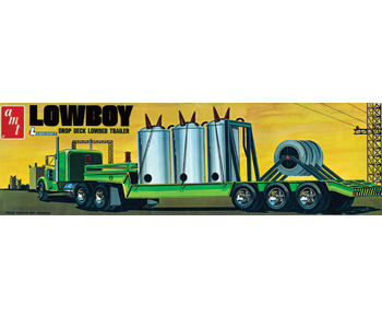 Model plastikowy - Ciężarówka Lowboy Trailer - AMT