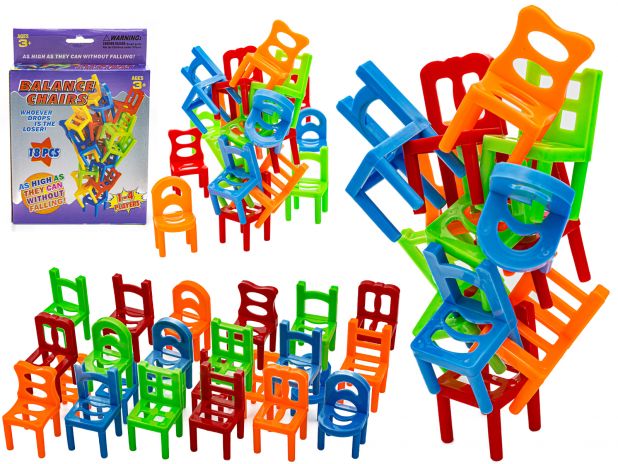 Balance Chairs - Gra Rodzinna Spadające Krzesła