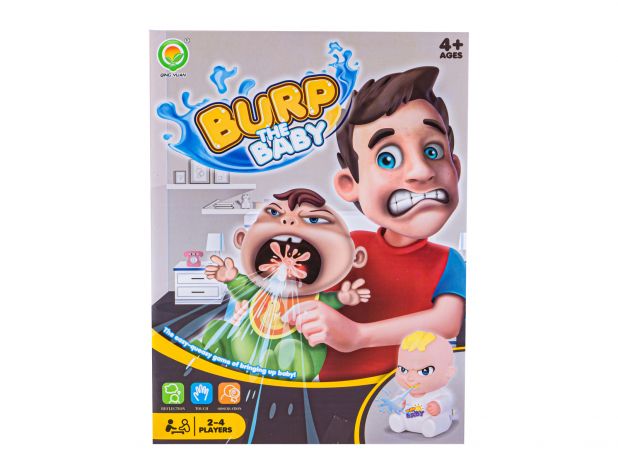 Zabawna Gra Rodzinna Bekający Bobas, Burp The Baby