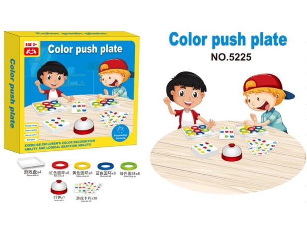 Edukacyjna Gra Dopasuj Kolory Karty Color Push Plate Kto Pierwszy