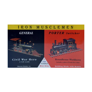 Model plastikowy - Lokomotywy Iron Musclemen - General / Porter Switcher - Glencoe Models (2szt)