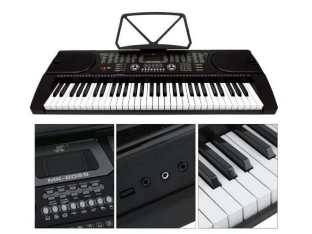 Keyboard Organy 61 Klawiszy Zasilacz MK-2089 Przecena 1