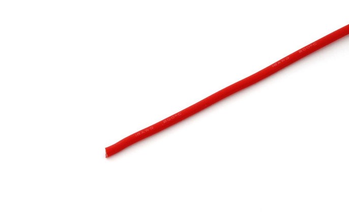 Przewód silikonowy 1,7 mm2 (15AWG) (czerwony) 1m