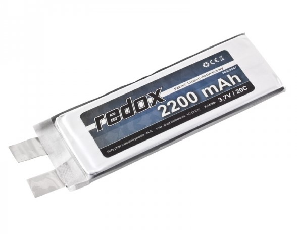Redox 2200 mAh 3,7V 20C (pojedyncze ogniwo) (BEZ KON.)