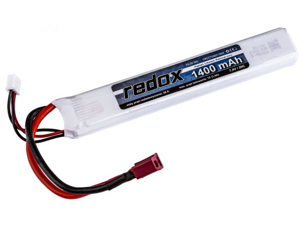 Pakiet Akumulator ASG Redox LiPo 7,4V 1400mAh 20c Scalony