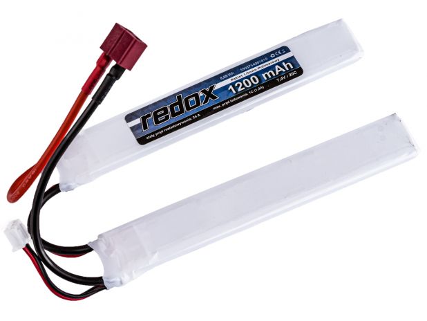 Pakiet Akumulator ASG Redox LiPo 1200 mAh 7,4V 20C 1+1 (rozdzielony)