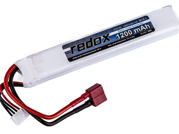 Pakiet Akumulator ASG Redox LiPo 11,1V 1200mAh 20c Scalony