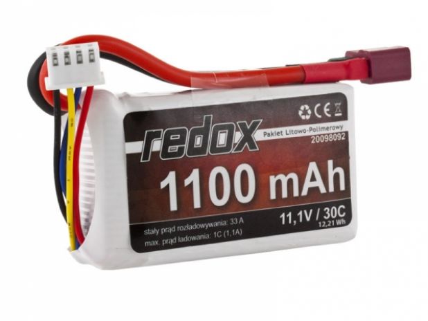 Pakiet Akumulator Redox LiPo 11,1V 1100mAh 30c