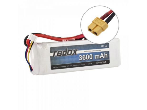 Pakiet LiPo Akumulator Redox 3600 mAh 11,1V 20C