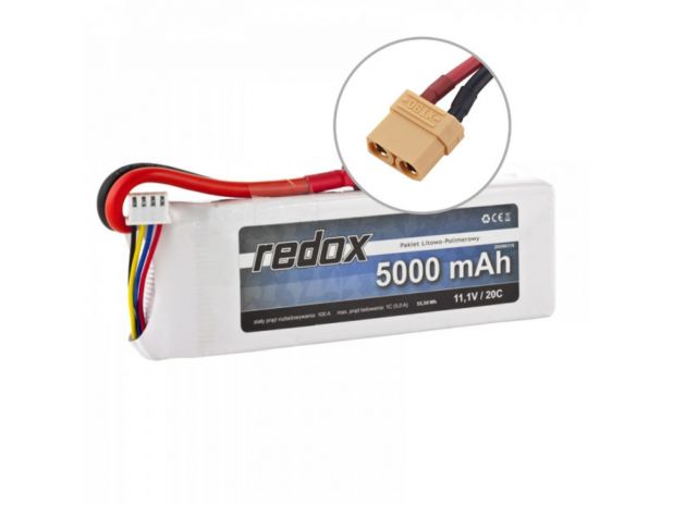 Akumulator Redox 5000 mAh 11,1V 20C - Pakiet LiPo
