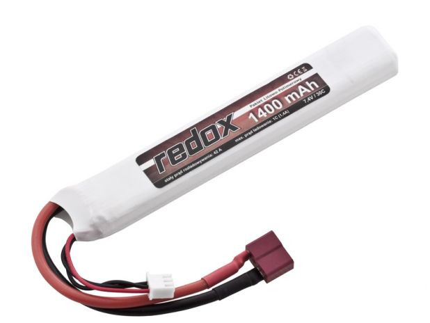 Pakiet Redox ASG 1400 mAh 7,4V 30C (scalony) LiPo