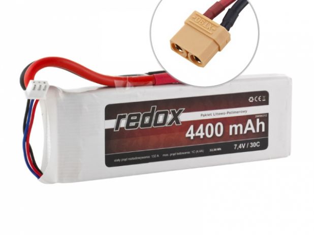 Pakiet LiPo Akumulator Redox 4400 mAh 7,4V 30C