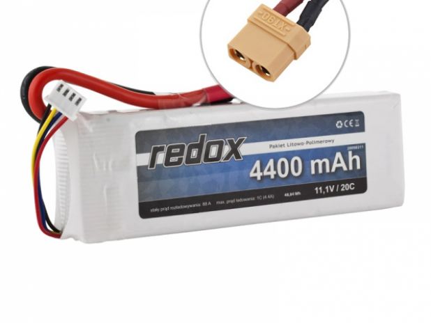 Pakiet LiPo Akumulator Redox 4400 mAh 11,1V 20C