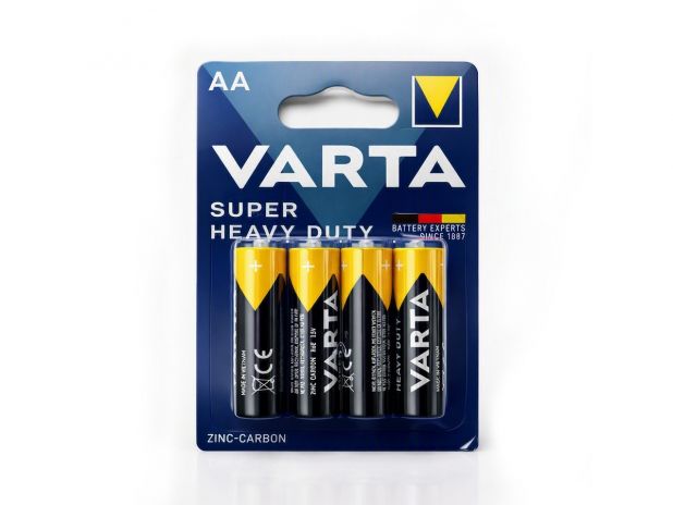 Bateria Cynkowo-węglowa VARTA 1,5V R6 AA - Blister 4 Sztuki
