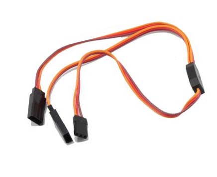 Y - kabel rozgałęziacz 15 cm (JR) - 0,13mm2 26AWG - płaski - MSP