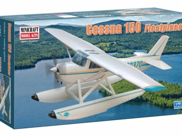 Model plastikowy - Samolot (hydroplan) Cessna 150 - Minicraft