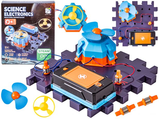 Zestaw Do Eksperymentów Naukowych Wiatrak Wiatraczek Śmigło Zabawka Naukowa Eksperyment Obwód Elektroniczny