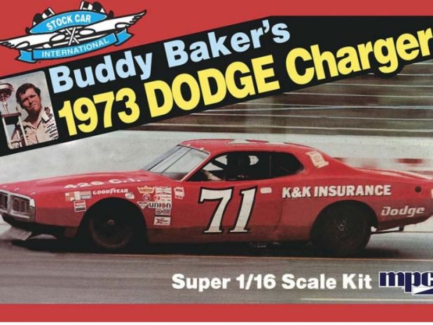 Model plastikowy - Samochód Buddy Baker 1973 Dodge Charger Stock Car - MPC
