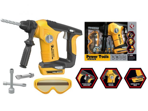Zestaw Narzędzi Młotowiertarka Młot Wiertarka Udarowa Udar Dla Dzieci