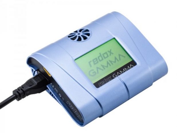 Ładowarka Redox GAMMA z dotykowym wyświetlaczem - niebieska