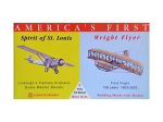 Model plastikowy - Samoloty America's First - Spirit of St Louis / Wright Flyer - Glencoe Models (2szt)
