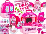 Domek Dla Lalek Toaletka W Walizce Plecak Zestaw 3w1 + Akcesoria