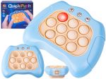 Zabawka Gra Elektroniczna Antystresowa Pop IT Sensoryczna, Wypychanka, Pad, Kontroler BŁĘKITNY