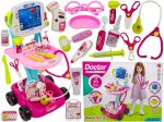Wózek Lekarski Dla Dziewczynki Z Akcesoriami, Zestaw Doktora Różowy Przecena 2
