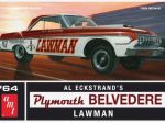 Model plastikowy - Samochód 1964 Plymouth Belvedere Lawman Super Stock - AMT
