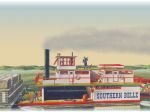 Model Plastikowy Do Sklejania Lindberg (USA) - Southern Bell Paddle Wheel Steamship