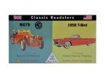 Model plastikowy - Samochody Classic Roadsters - MG-TD / 1958 T-Bird - Glencoe Models (2szt)